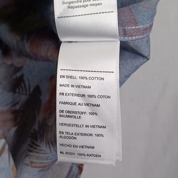 Untuckit Shirt Mens XL Tall Slim Desisto Floral Hawaiian Button Up Vacation - Picture 8 of 13